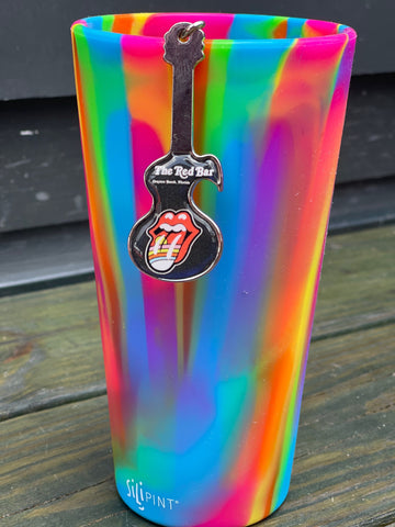 Red Bar Guitar Keychain